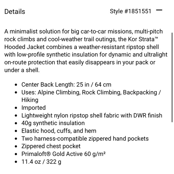 Mountain Hardwear Kor Strata Hooded Jacket - Picture 10 of 14